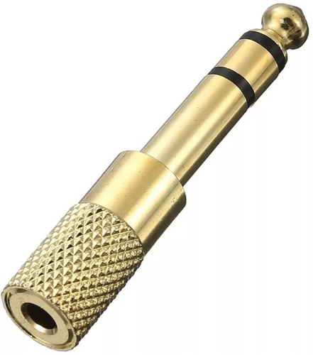 Adaptador Audio Plug 6.5 Macho Jack 3.5 Hembra-0