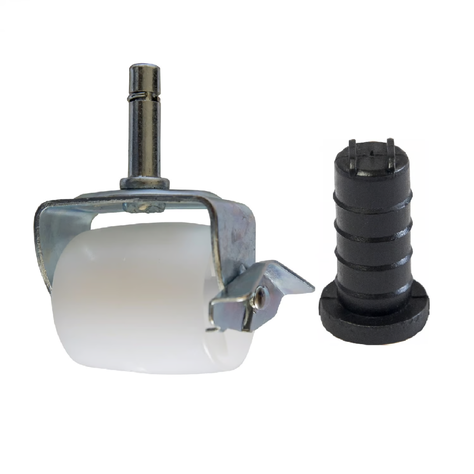 Rueda Tipo Barril para camas Flex Vástago 1.05 cm + Capuchon-0