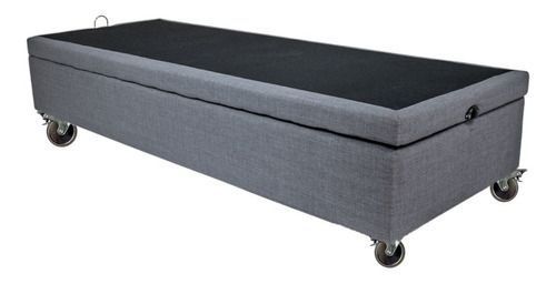 Base Abatible O Baúl 1 Plaza Y Media Largo 190 cm - Con Ruedas Pyton -1