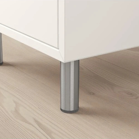 Kit de 4 Patas Con Placa Para Sillones y Gabinetes Altura 10 Cm-1