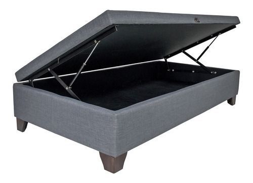 Base Para Cama Abatible 1.5 Plazas Largo 190 cm - Pata 11 cm -0