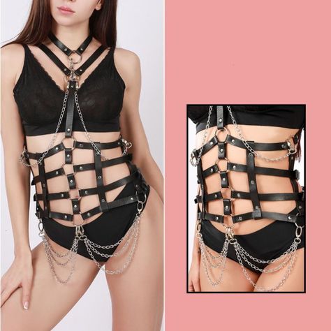 Traje sistema arnes bondaje BDSM - Dark Style-1