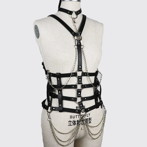Traje sistema arnes bondaje BDSM - Dark Style-5