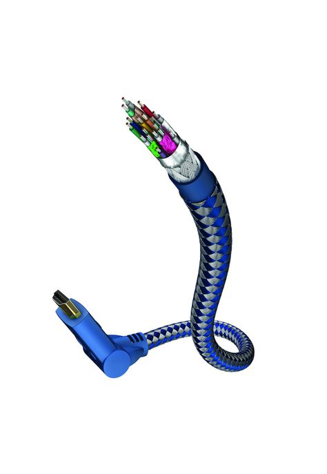 Cable de Audio y Video Inakustik Premium 180º HDMI de 1.0 metros-0