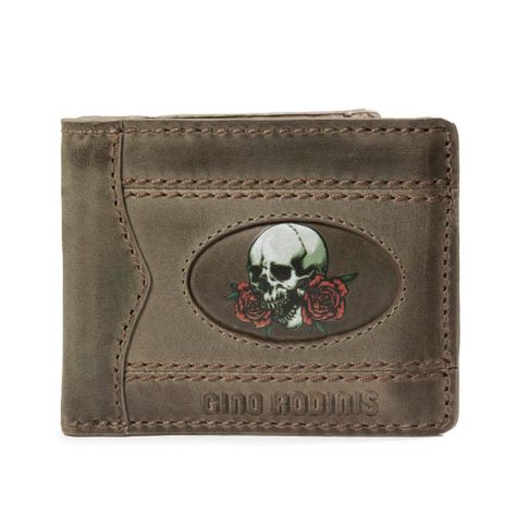 Billetera Gino Rodinis Coco 990.2 Calavera Verde-0