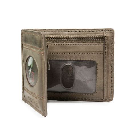 Billetera Gino Rodinis Coco 990.2 Calavera Verde-1