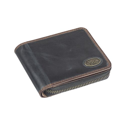 Billetera Gino Rodinis Massimo 811 Azul Oscuro/Marrón-4