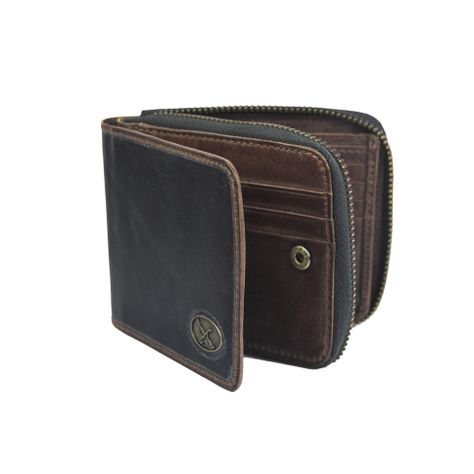 Billetera Gino Rodinis Massimo 811 Azul Oscuro/Marrón-1