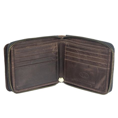 Billetera Gino Rodinis Massimo 811 Azul Oscuro/Marrón-3