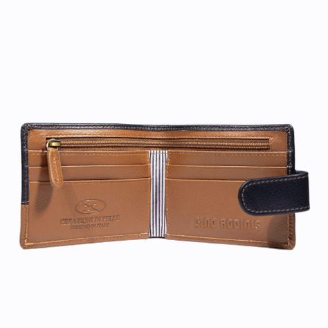 Billetera Hombre Capri 986 Azul/Naranjo Gino Rodinis-2