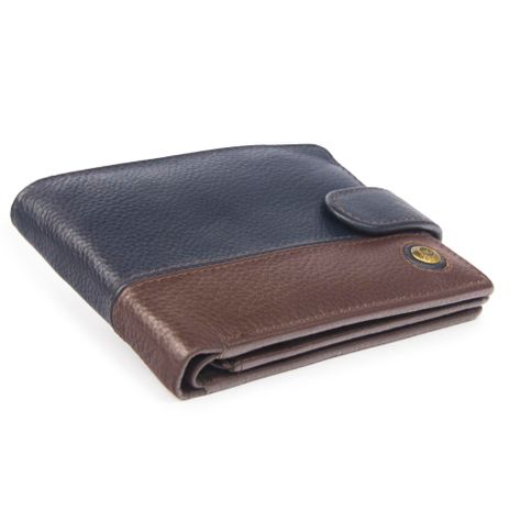 Billetera de hombre Capri 988 Azul/Marrón Gino Rodinis-4