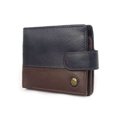 Billetera de hombre Capri 988 Azul/Marrón Gino Rodinis-1