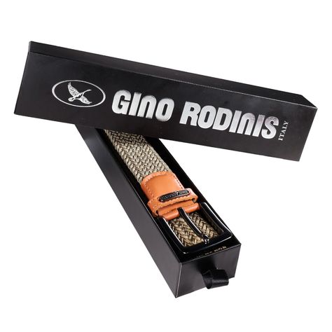 CINTURÓN ELASTICADO GINO RODINIS HOMBRE  2512 OLIVO S-M -4