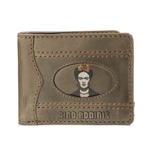 Billetera Gino Rodinis Coco 993.1 Frida Kahlo Verde-0