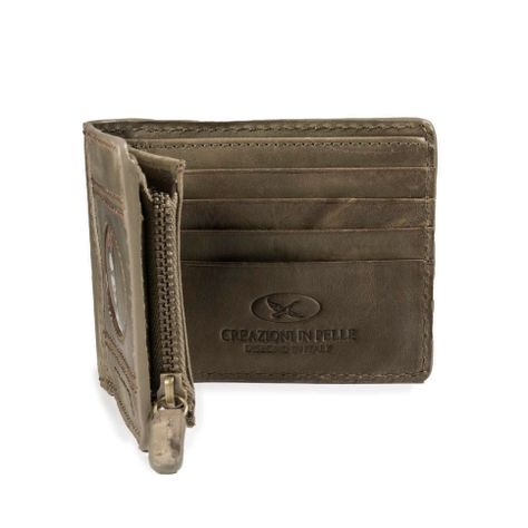 Billetera Gino Rodinis Coco 993.1 Frida Kahlo Verde-1