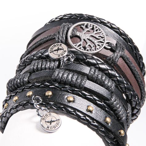 SET BRAZALETE HOMBRE GINO RODINIS  B439-2