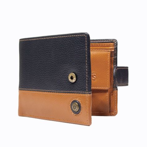 Billetera Hombre Capri 985 Azul/Naranjo Gino Rodinis-1