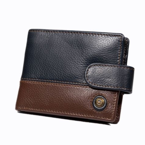 Billetera Hombre Capri 986 Azul/Cafe Gino Rodinis-3