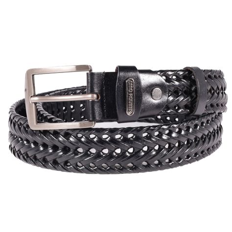  CINTURÓN DE CUERO GINO RODINIS HOMBRE 2522 NEGRO S-M -0