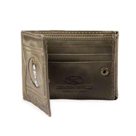 Billetera Gino Rodinis Coco 990.1 Frida Kahlo Verde-1