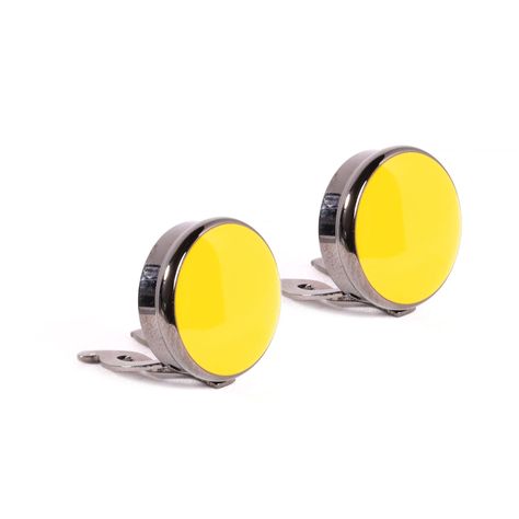Set Pasador De Corbata Y Cubre Botón Gino Rodinis TB019 Amarillo-1