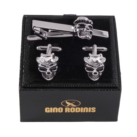 Set Pasador De Corbata Y Collera  Gino Rodinis PAS019 -0
