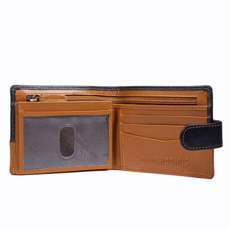 Billetera Hombre Capri 987 Azul/Naranjo Gino Rodinis-2