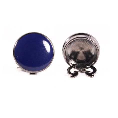 Set Pasador De Corbata Y Cubre Botón Gino Rodinis TB019 Azul-2