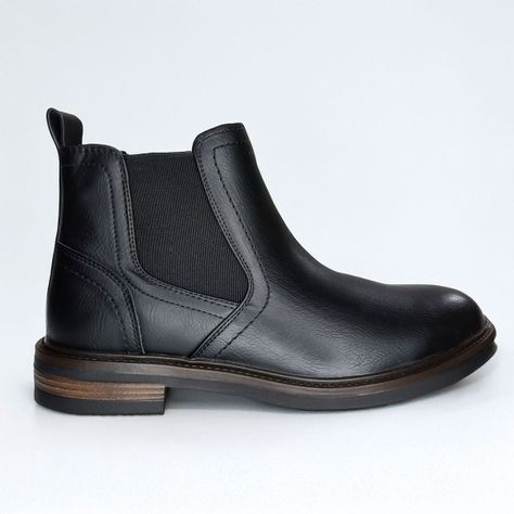 Botín Hombre Formal | Cuero PU Ejecutivo Sin Cordones - 7565-1