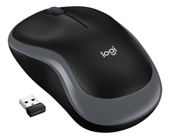 Mouse Inalámbrico Logitech M185 Negro Grafito-0