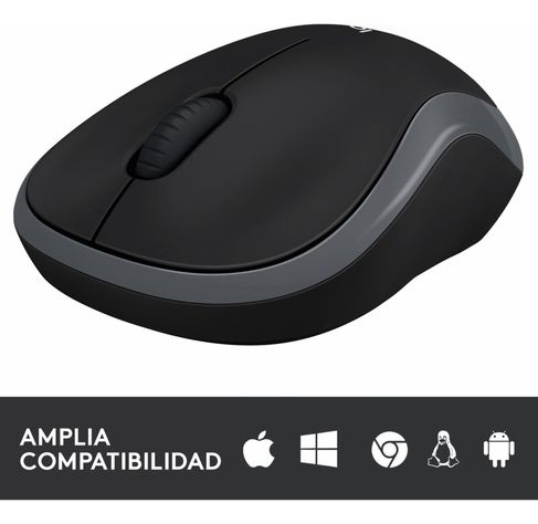 Mouse Inalámbrico Logitech M185 Negro Grafito-1