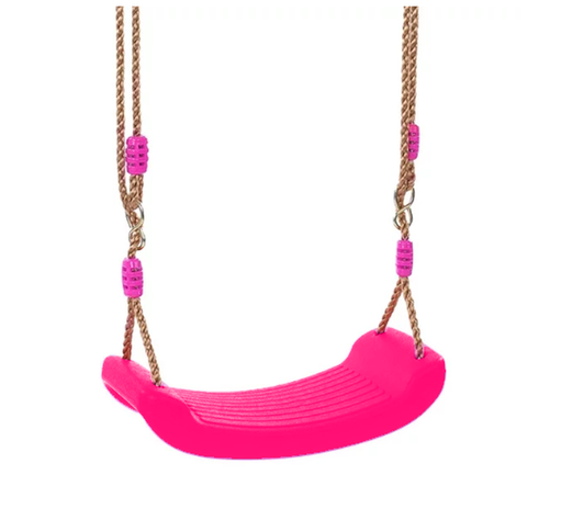 Columpio Niño 17cm - Diversión al Aire Libre Rosado Fluor-0