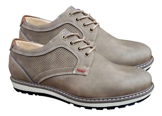 Zapato De Hombre Casual Oxford Ejecutivo - Khaki - 7111-2