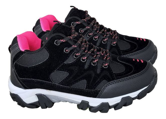 Zapatilla Outdoor De Mujer Temporada Invierno Negro Fucsia - 3133-2