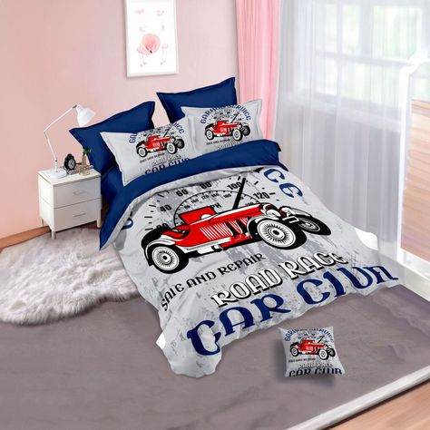 Cubrecama Quilt Verano 1.5 Plazas +funda 50x70 Road Race 598-0