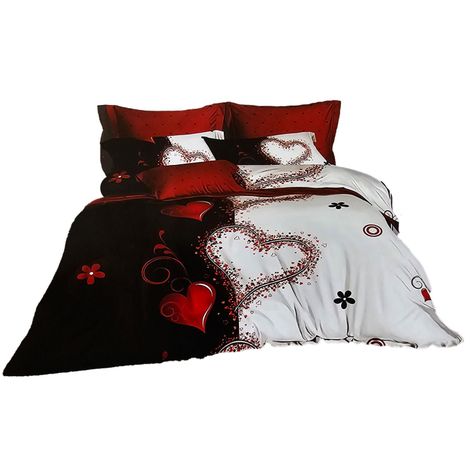 JUEGO DE SABANAS 2.5 PLAZAS KING CORAZONES 635-1