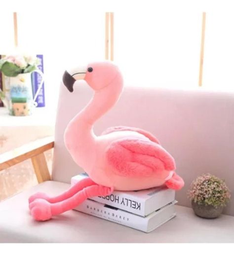 Flamenco De Peluche Felpa Suave 40cm de Alto Rosado-0