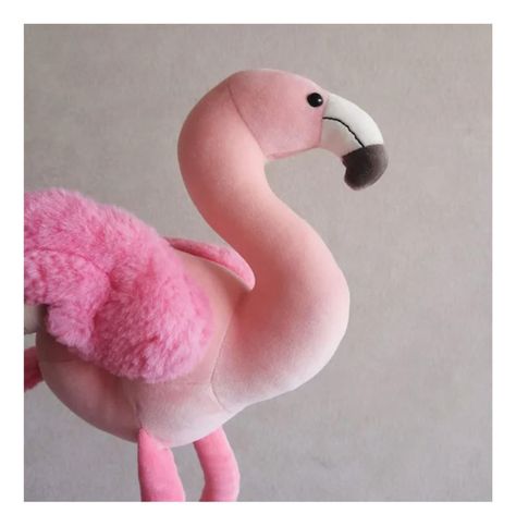 Flamenco De Peluche Felpa Suave 40cm de Alto Rosado-3