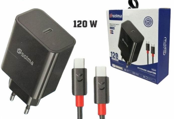 Cargador de Alta Potencia Solma 120W con Cable USB-C-0