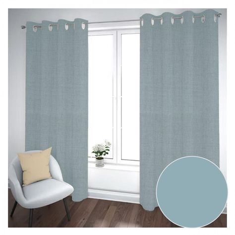Cortina Black Out 2 Paños Decorativa Color Gris N°34 (140X230)-0