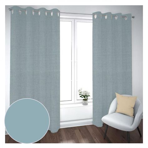 Cortina Black Out 2 Paños Decorativa Color Gris N°34 (140X230)-1