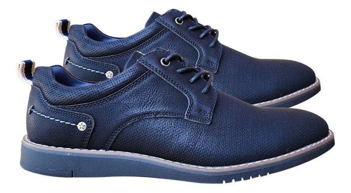 Zapato Casual Semi-formales De Caballero Comodos Negro 7431-2