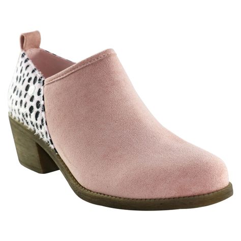 Zapato furry bajo Rosado Danicolle-1