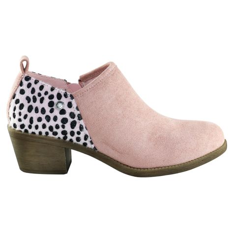 Zapato furry bajo Rosado Danicolle-2