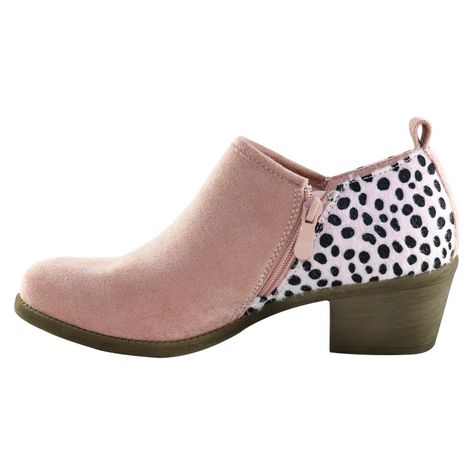 Zapato furry bajo Rosado Danicolle-3