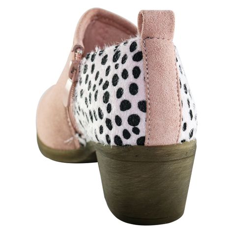Zapato furry bajo Rosado Danicolle-4