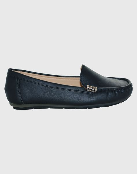 Mocasin argollas Negro Danicolle-1