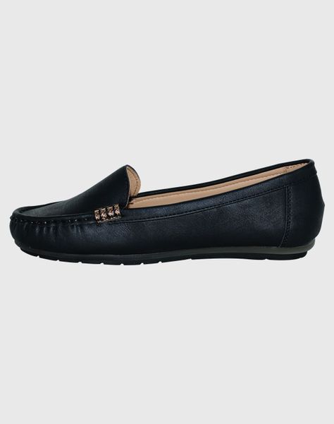 Mocasin argollas Negro Danicolle-3