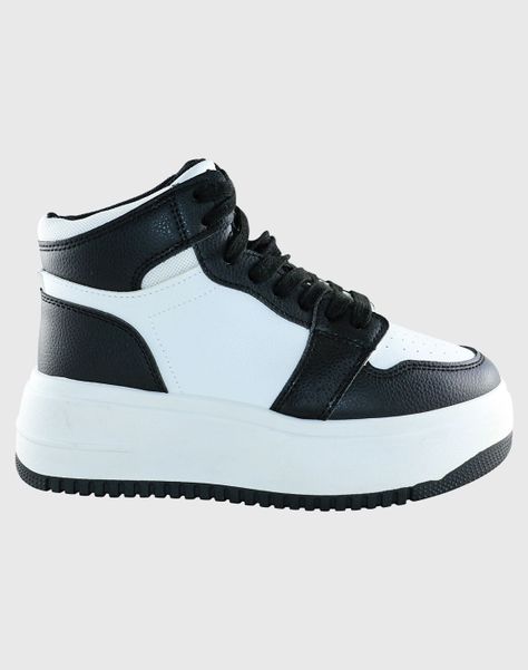 Zapatilla HighBasquet Negro Danicolle-1