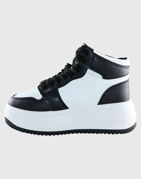 Zapatilla HighBasquet Negro Danicolle-2